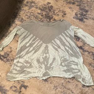 Grey and blue tie dye We The Free top size XS